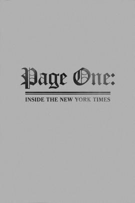 Page One: Inside the New York Times 2011 movie poster